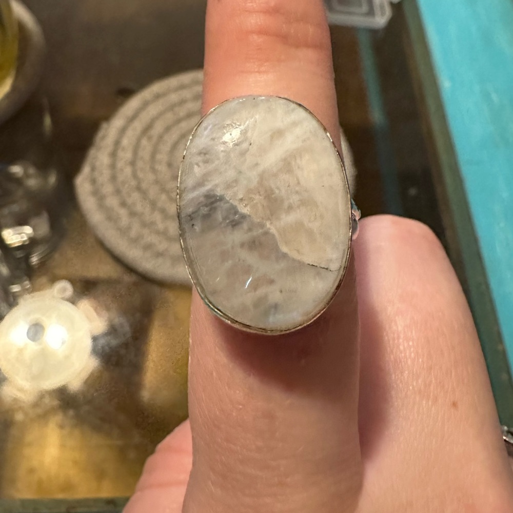 Blue Moonstone Ring - image 1